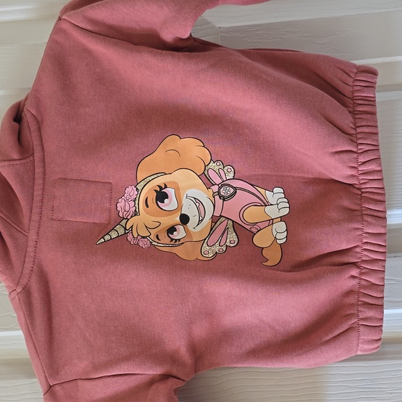 NICKELODEON BRAND MAUVE PAW PATROL FRONT ZIPPER HOODED JACKET SIZE 1-2 YEAR OLD - Picture 8 of 13